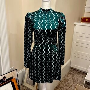 NWT Reformation rich green mini cocktail dress.